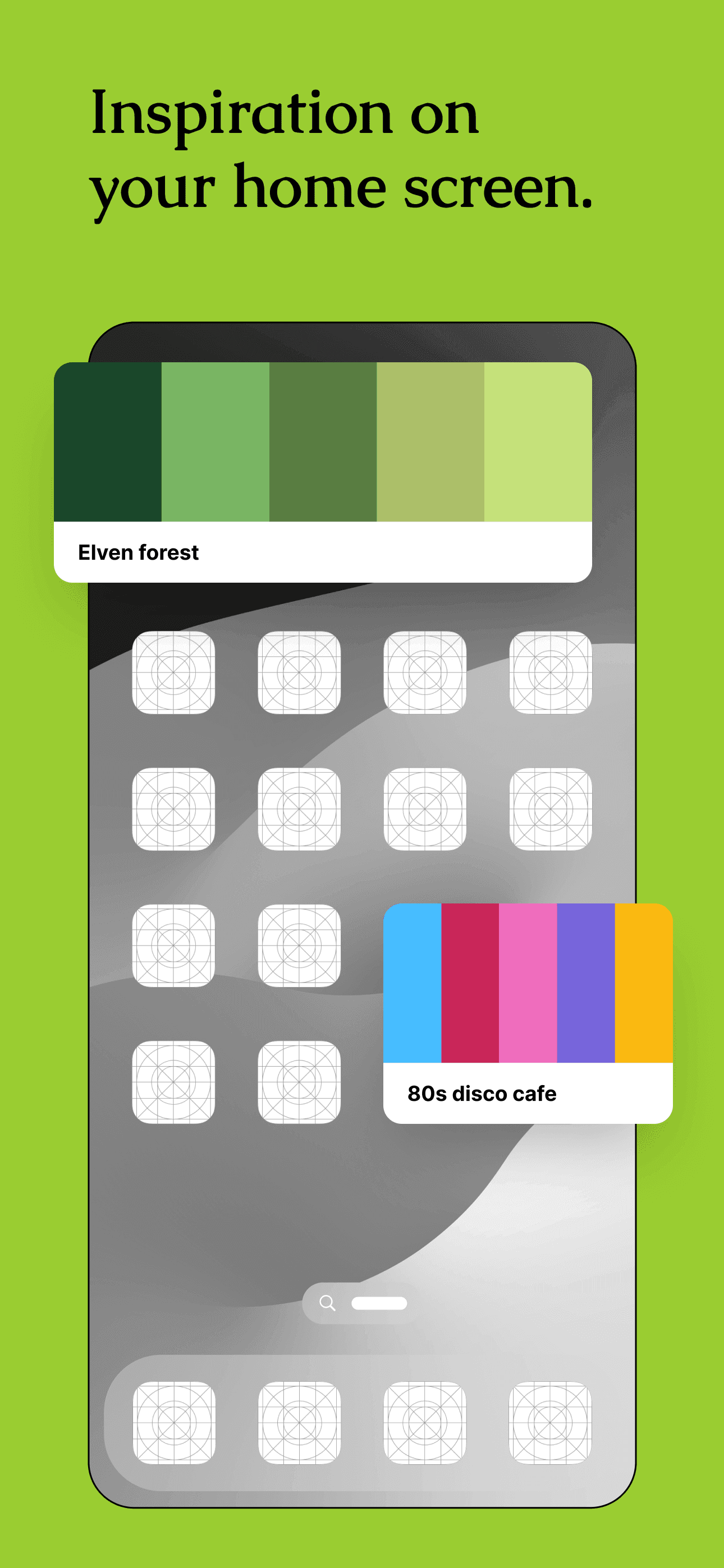 Save your favorite palettes for later.